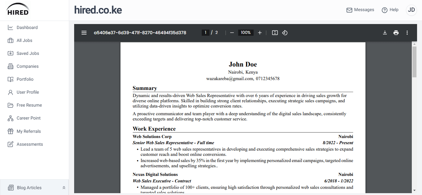 resume Image